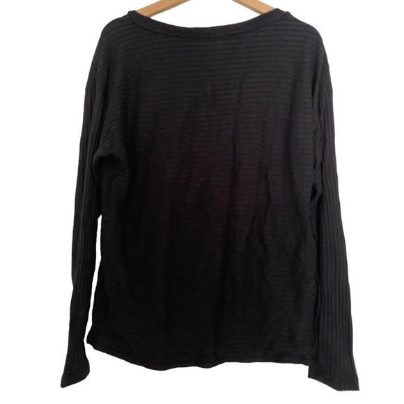 GAP RIBBED V NECK BLOUSE SIZE LARGE - Picture 2 of 2